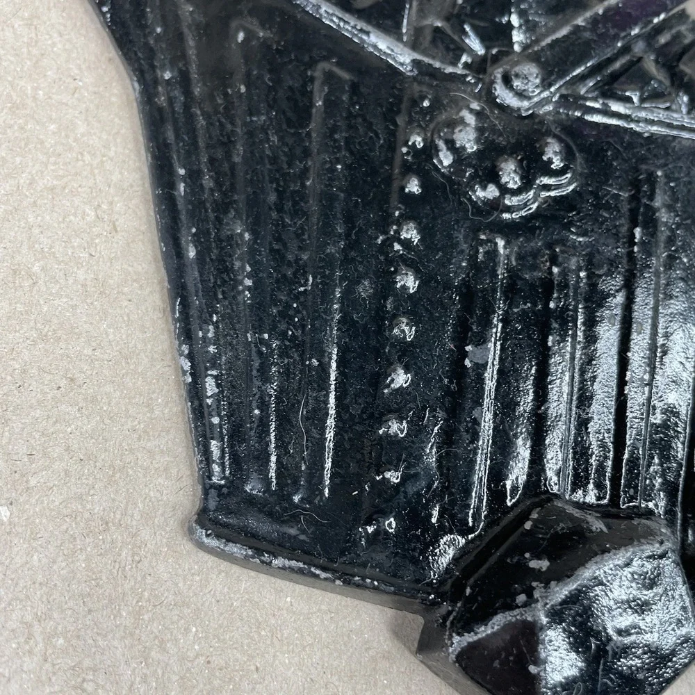 Sexton USA 502‎ Coal Bucket Black Cast Aluminum Wall Plaque